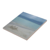 Stormy Sandcastleビーチ風景写真 タイル (側面)