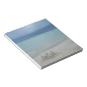 Stormy Sandcastleビーチ風景写真 ノートパッド (アングル)