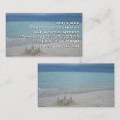 Stormy Sandcastleビーチ風景写真 名刺 (正面/裏面)