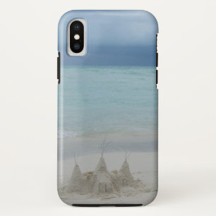 Stormy Sandcastleビーチ風景写真 iPhone XSケース