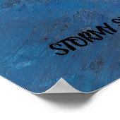 STORMY SEASポスターデザインby ARTIST PAULA REILLY ポスター (角)