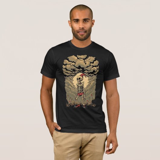 Stormy Skeletonピエロ:レトロWhimsy Tee Tシャツ (正面フル)