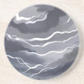 Stormy Skies | 暗い水彩画 コースター (正面)