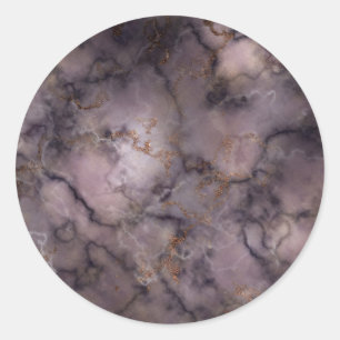 Stormy Sky Marbleテクスチャ ラウンドシール
