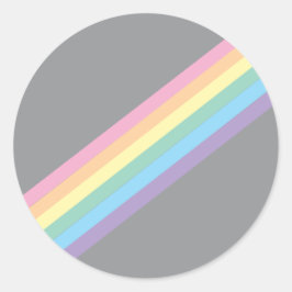 Stormy Sky & Rainbow Roundスタンプ ラウンドシール