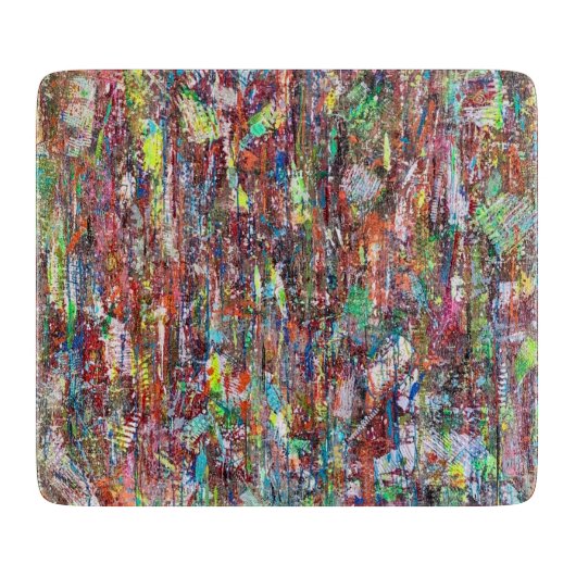 Stormy Weather 6 x 7 Decoガラス切断ボード カッティングボード (正面)