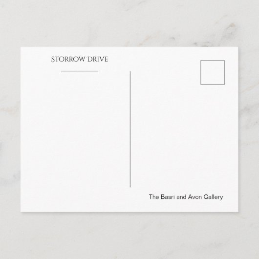 Storrow Drive, BOSTON ポストカード (裏面)