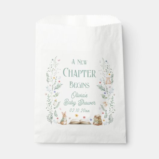 Story Book A New Chapter Baby Shower フェイバーバッグ (正面)