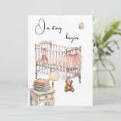 Story Book Baby Shower Digital Download Invitation 招待状 (スタンド正面)