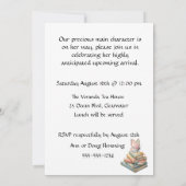 Story Book Baby Shower Digital Download Invitation 招待状 (裏面)