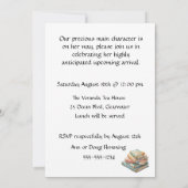 Story Book Baby Shower Digital Download Invitation 招待状 (裏面)