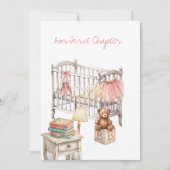 Story Book Baby Shower Digital Download Invitation 招待状 (正面)