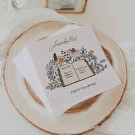 Story Book First Chapter Floral Girls Birthday スタンダードカクテルナプキン