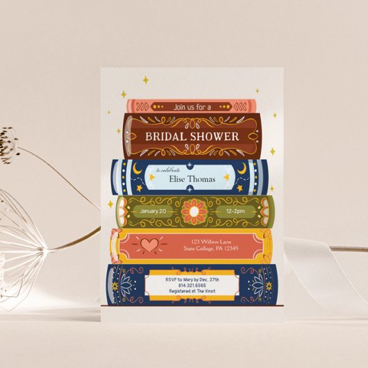 Story Book Library次章ブライダルシャワー 招待状