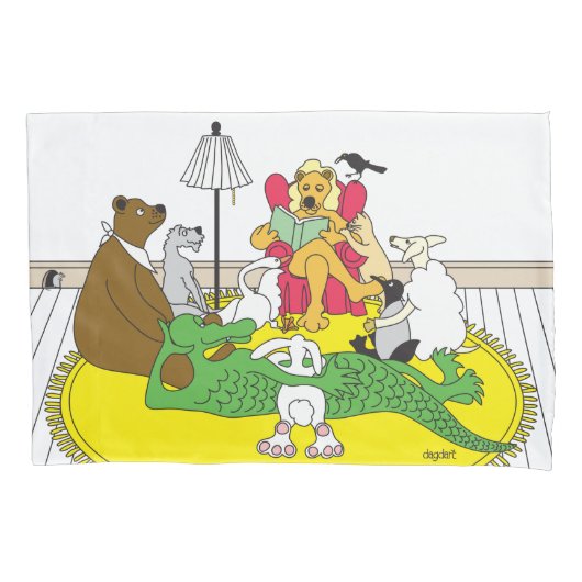 Story Hour Whimsical Pillowcase 枕カバー (正面)