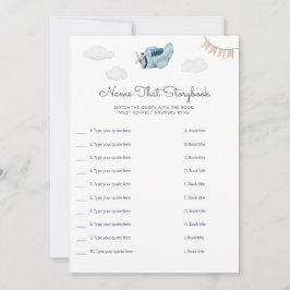 Storybookゲームカードのダウンロード可能な名前 招待状