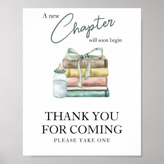 Storybook赤ちゃんシャワーありがとう来ありがとう ポスター (正面)