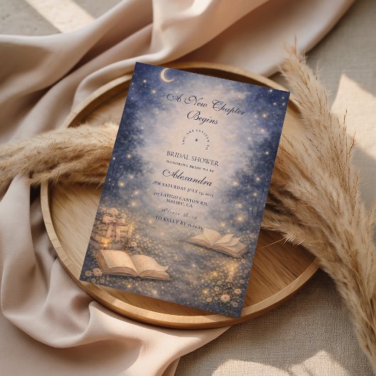 Storybook A New Chapter Bridal Shower 招待状