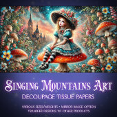 Storybook Alice魔法のキノコの切り離し 薄葉紙