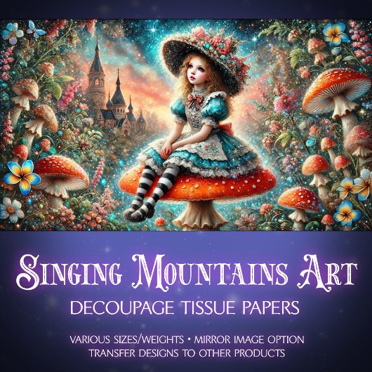 Storybook Alice魔法のキノコの切り離し 薄葉紙