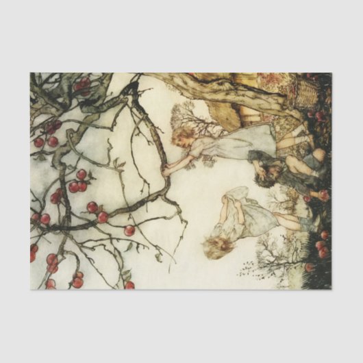 Storybook Apple Pickingヴィンテージ切り離し 薄葉紙 (正面)