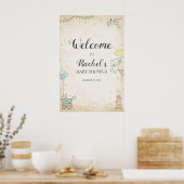 Storybook Baby Shower Welcome Poster ポスター (キッチン)