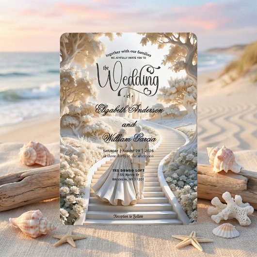 Storybook Baroque Fantasy Elegance Wedding   招待状
