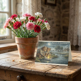 Storybook Bears Paper Boat | 1st Anniversary カード