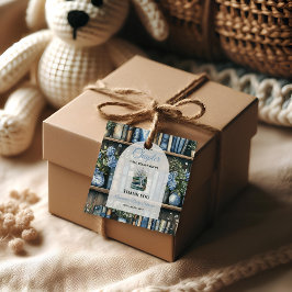 Storybook Blue Boy Library Book Baby Shower フェイバータグ