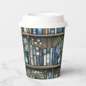 Storybook Blue Boy Library Book Baby Shower 紙コップ (裏面)