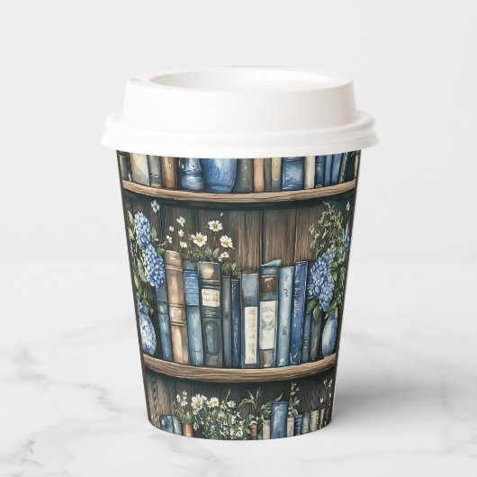 Storybook Blue Boy Library Book Baby Shower 紙コップ (裏面)