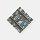Storybook Boy Blue Library Book Baby Shower スタンダードカクテルナプキン (角)