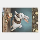 Storybook Bunny Geschenkpapier Set ラッピングペーパーシート (正面2)