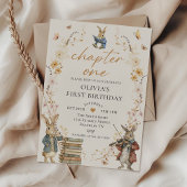 Storybook Chapter One 1st Birthday Invitation 招待状