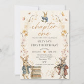 Storybook Chapter One 1st Birthday Invitation 招待状 (正面)