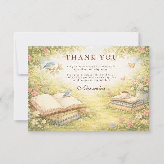 Storybook Chapter Two Birthday サンキューカード (正面)