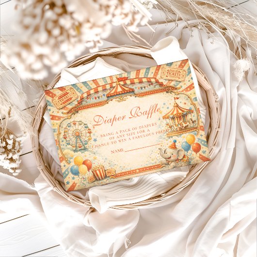 Storybook Circus Diapper Raffle エンクロージャーカード