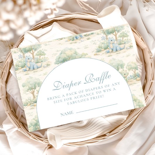 Storybook Dinosaur Diapper Raffle エンクロージャーカード