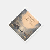 Storybook Duck Baby Shower スタンダードカクテルナプキン (角)