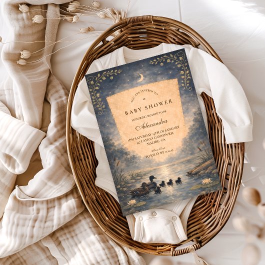 Storybook Duck Baby Shower 招待状