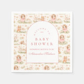 Storybook Fairy Baby Shower スタンダードカクテルナプキン (正面)