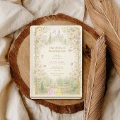 Storybook, fairy first, fairytale 1st birthday 招待状