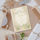 Storybook, fairy first, fairytale 3rd birthday 招待状