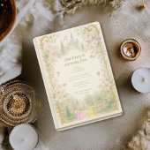 Storybook, fairy first, fairytale 5th birthday 招待状