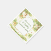 Storybook Farm Animals First Birthday スタンダードカクテルナプキン (角)