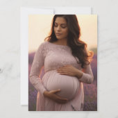  Storybook Floral A New Chapter Begins Baby Shower 招待状 (裏面)