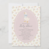 Storybook Garden Goose Baby Shower Invitation 招待状 (正面)