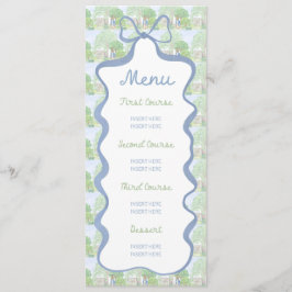 Storybook Garden Rabbit Inspired Baby Shower menu