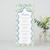 Storybook Garden Rabbit Inspired Baby Shower menu (スタンド正面)