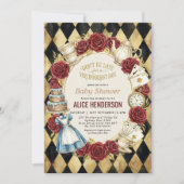 Storybook Garden Tea Party Baby Shower 招待状 (正面)